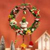 Handmade Chenille Stem Christmas Wreath Ornament - DIY Holiday Gift Hanging Decoration