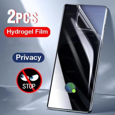 2 Stück Datenschutz Anti-Spion-Hydrogelfilm für Samsung Galaxy S24 S23 S22 S21 S20 FE S10 S9 Hinweis 8 9 10 Plus 20 Ultra Displayschutz