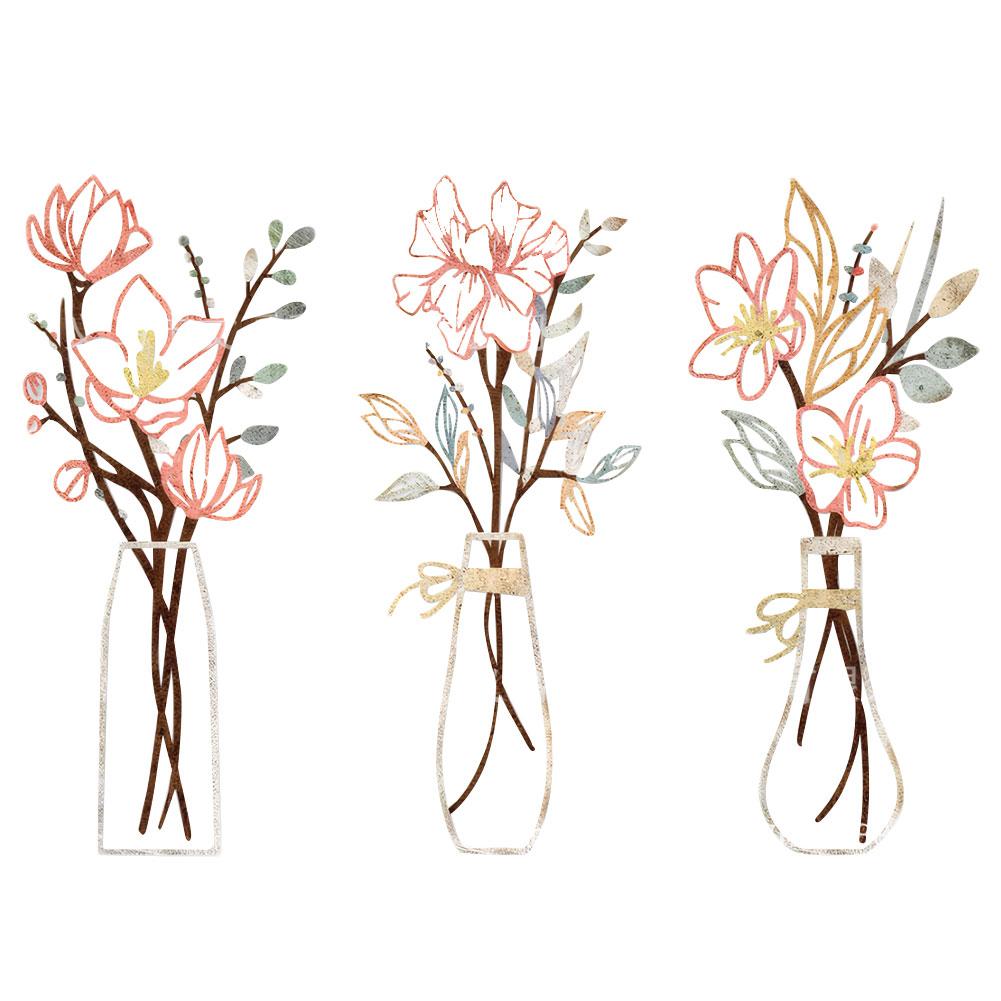 

Plant Leaves Iron Art Hanging Decor Minimalist Flower Wall Pendant Handmade Metal Flower Art for Bathroom Dining Room Bedroom