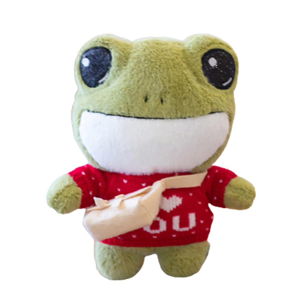 Plush Frog Stuffed Doll Soft Throw Pillow Decorations Children Kids Birthday Present Gifts