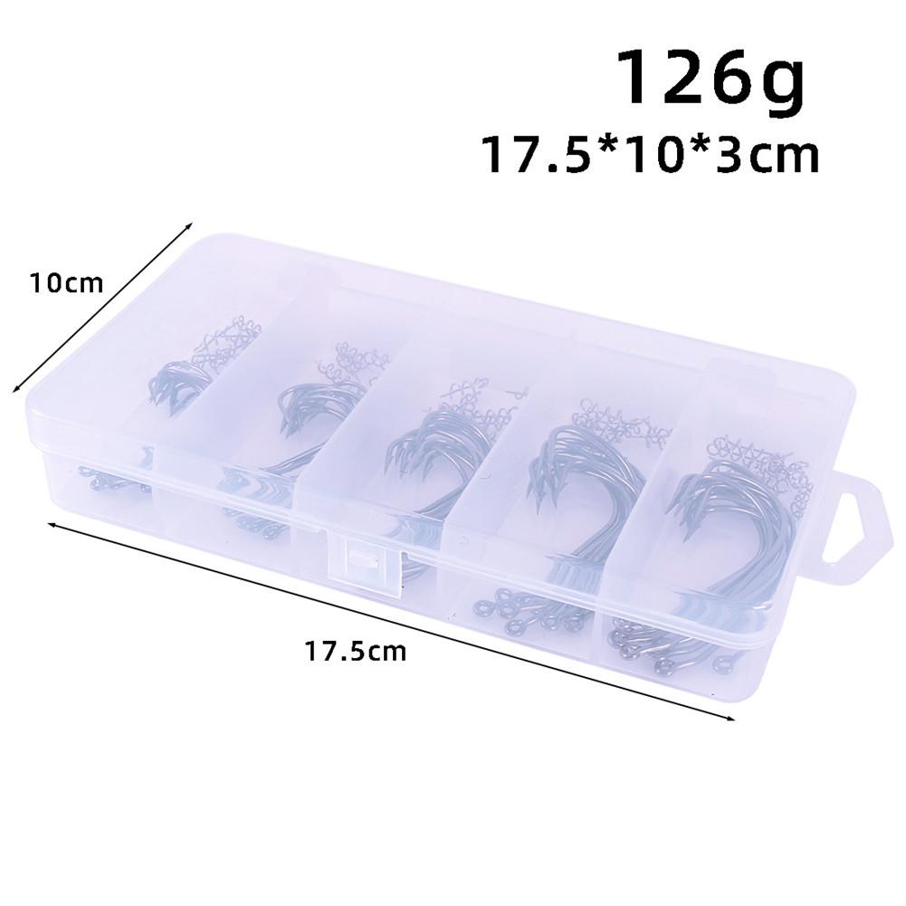 50 Pcs/set Fish Hook Carbon Steel Spring Soft Lure Crank Fishing Hooks