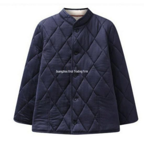 Men's Thickened Cotton Set with Camel Down Padding for Cold Protection: Plush Warm Autumn/Winter Dad's Clothing