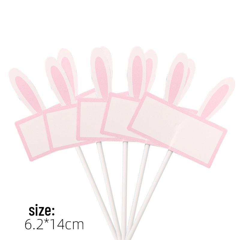 50-Piece Blank Insert Cards for Cake Decorations and Celebrations