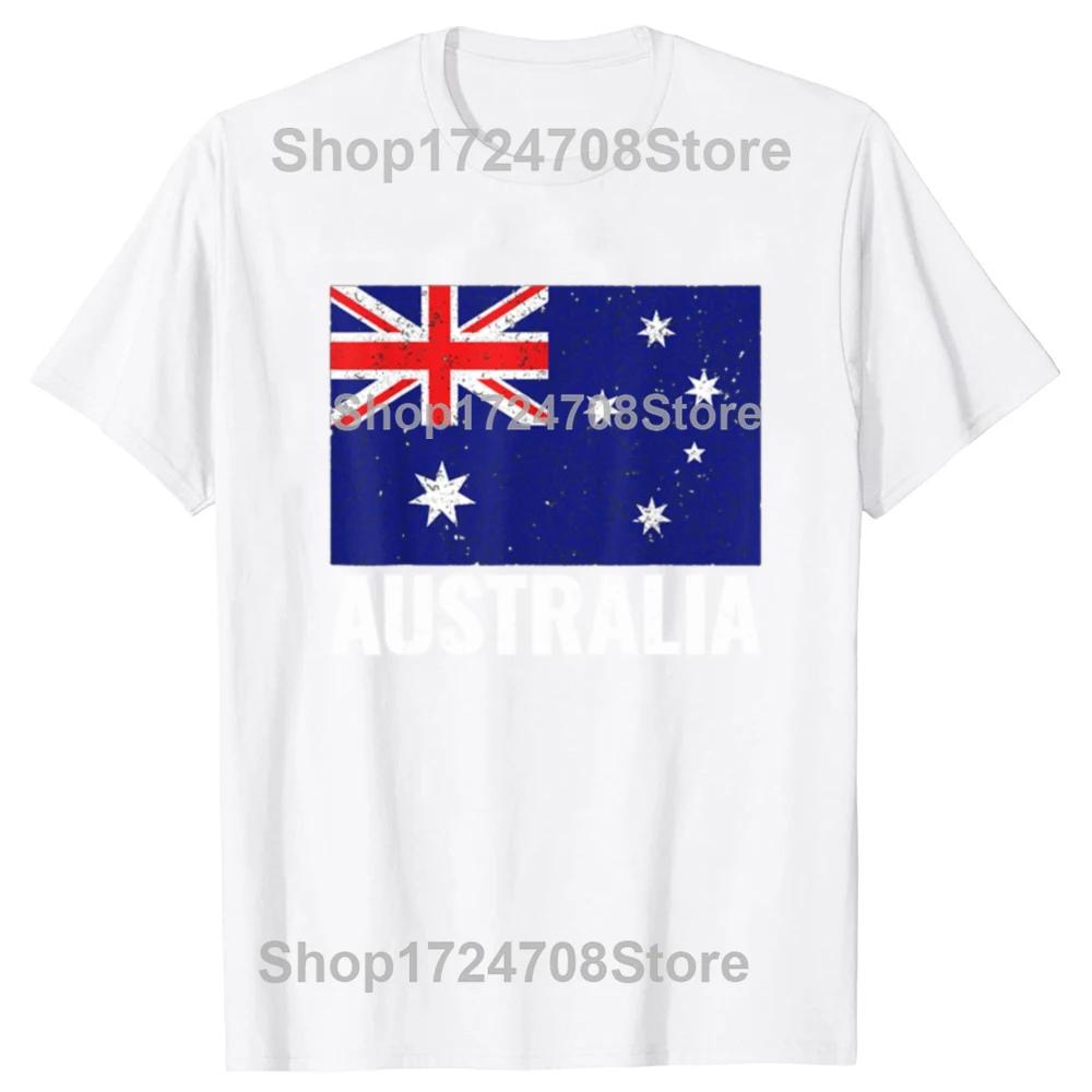 Funny Australia Australian Flag Pride Vintage Gift Tshirt Men Womens Fashion Casual Tshirt 100 Cotton Loose Oversized T Shirt