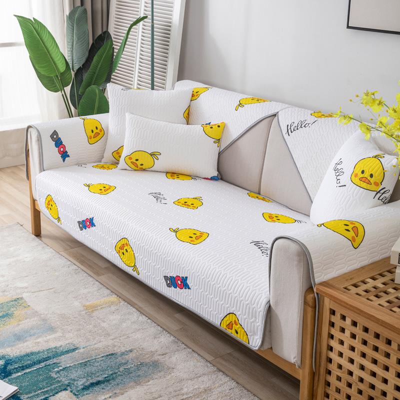 

Ice Silk Sofa Cushion Summer Summer Seat Cushion for Summer Cool Pad Simple Non-Slip Four Seasons Universal Cover Thickened 70*70cm