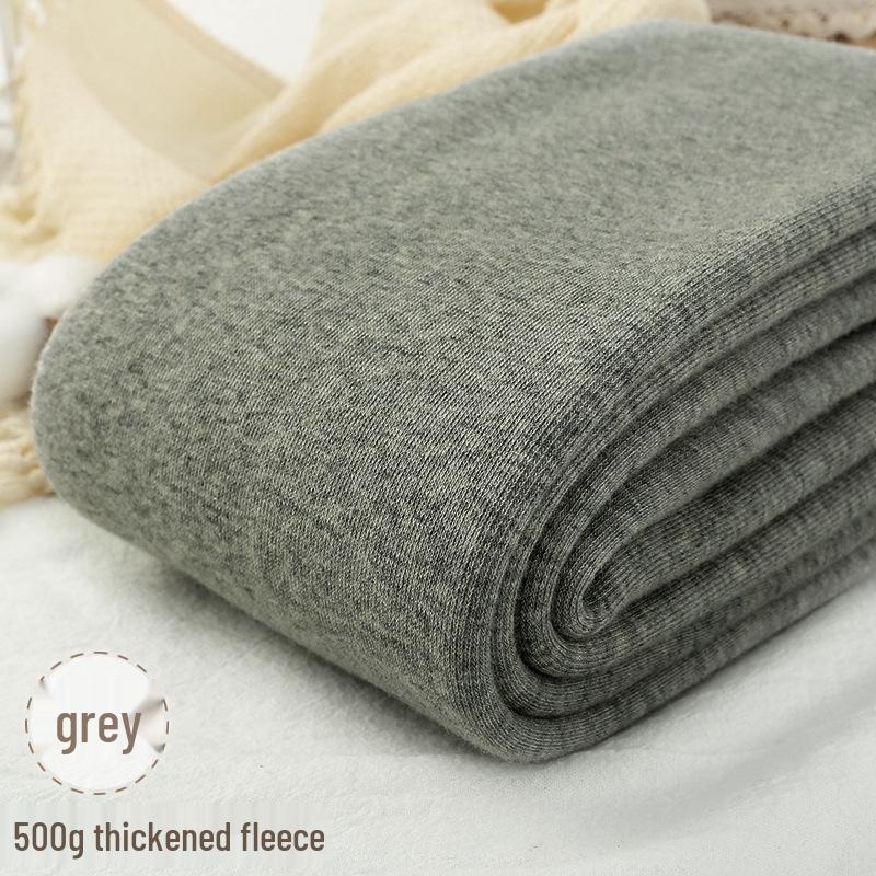 500g Combed Cotton Flannel-Lined Women's Vertical Stripe Leggings, Extra Long Warm Pantyhose for Autumn/Winter – Japanese Style