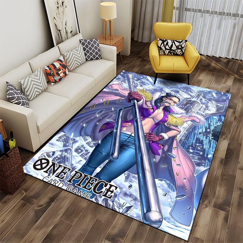 One Piece Anime Character Carpet suitable as a non-slip mat for the living room or bedroom sofa