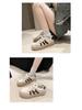 Women's 2025 Retro White Thick-Soled Sneakers: Stylish Height-Increasing Casual Sport Shoes for Summer & Autumn