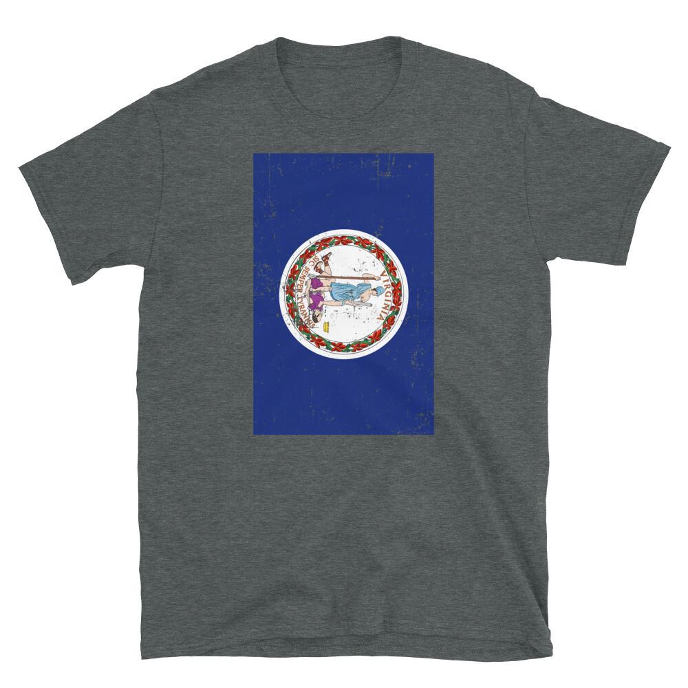 

Virginia State Flag United States of America Short-Sleeve Unisex T-Shirt 4XL