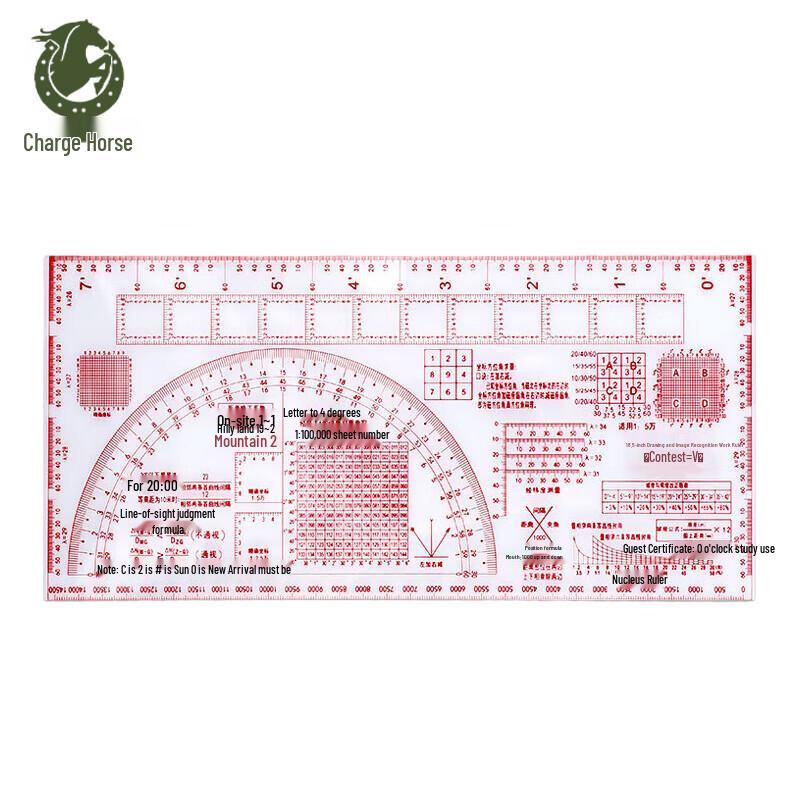 Tactical Map Reading Coordinate Ruler