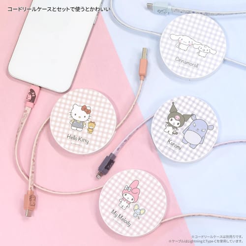 Gourmandise Sanrio Characters USB Type-C Cable Kuromi SANG-304KU