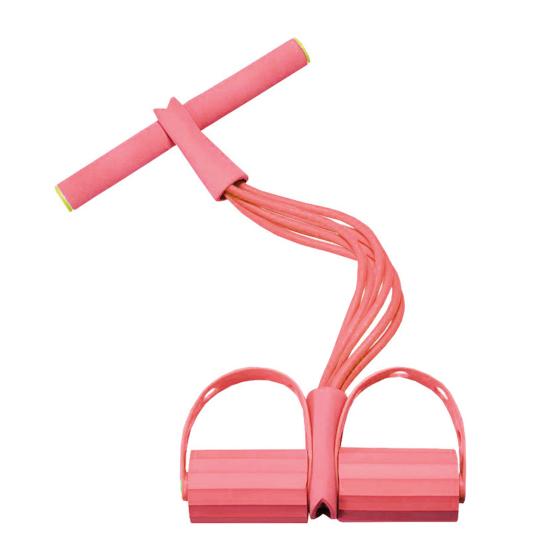 Multifunction 4/6-Tube Pedal Puller Resistance Band with Handle Elastic Yoga Sit-up Pull Rope Men Women Pedal Tensioner Exerciser Workout Equipment