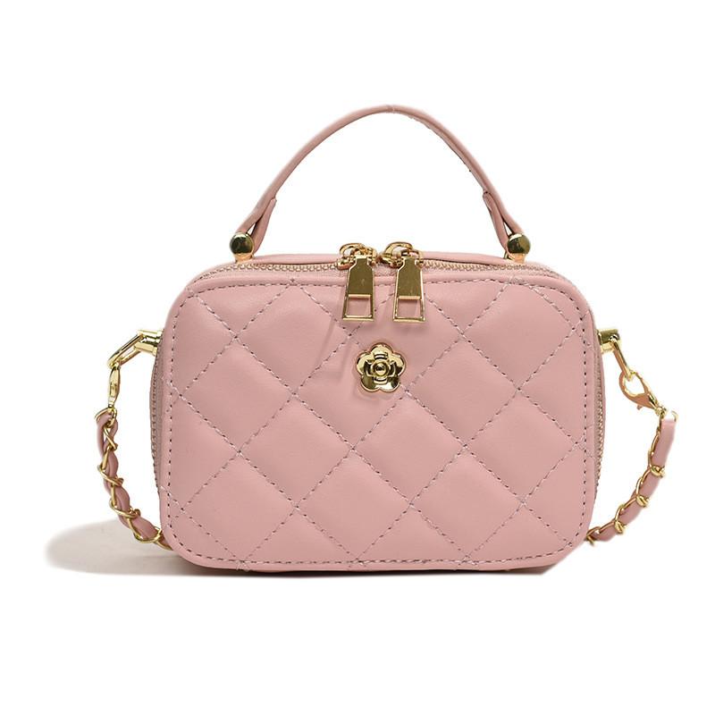 Kids Girls Cute Chain Shoulder Bag With Breathable Material For School And Outings