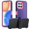 2024 New Three-in-One Tpu+pc Shockproof Protective Phone Bumper Case for Honor X5 Plus