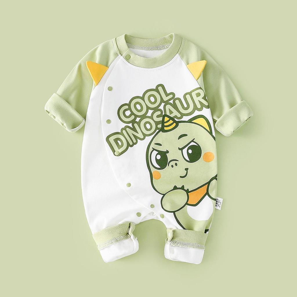 Newborn Unisex Cotton Rompers: Long Sleeve Onesies for Spring & Autumn