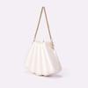 Women Luxury Designer Elegant Metal Chain Clutch Purses And Handbags Wedding Party Fan-shaped Female Acrylic Box Evening Bags