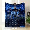 "Manchester City Tribute Pep Guardiola Warm blanket" Flannel blanket for bedroom, living room, sofa, and nap.