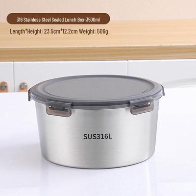 DM 316L Stainless Steel Sealed Lunch Box Set - 3500ml