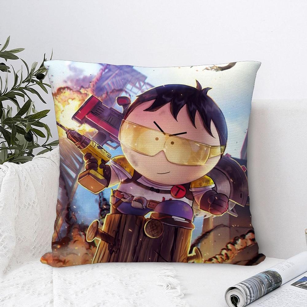 Cartoon Classic S-South P-Park Pillow Case Plush Fabric Soft  Pillowcase Double Sided Print Cushion Cover Household Gifts