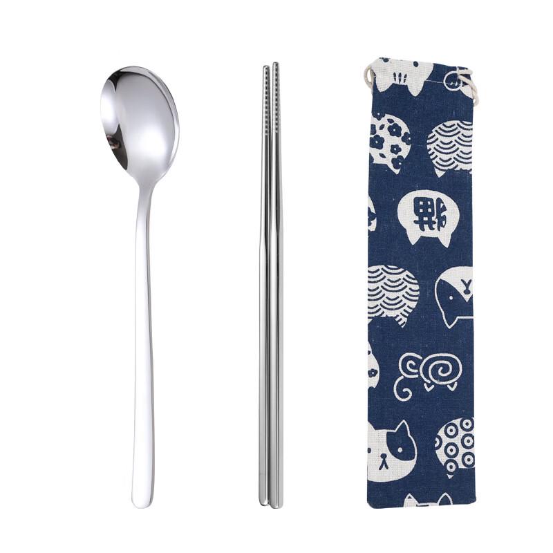 ZISIZ Portable Stainless Steel Cutlery Set