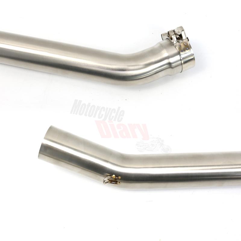 For Kawasaki ZX14-R ZX-14R ZX14R ZX14 2006-2011 2012-2016 Motorcycle Exhaust System Slip-On Middle Link Pipe Racing Bike Elbow
