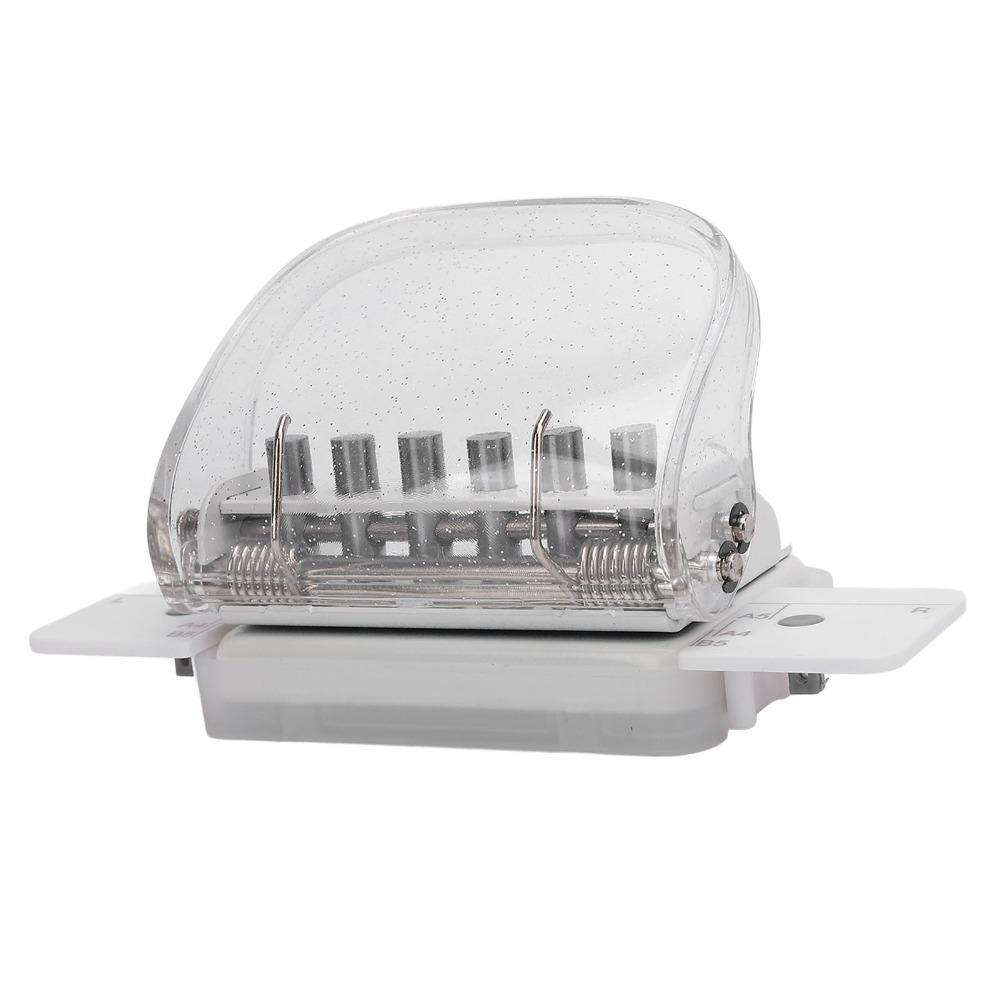 ABS 6 Hole Paper Punch Mini Size Binding Machine DIY Paper Puncher Office