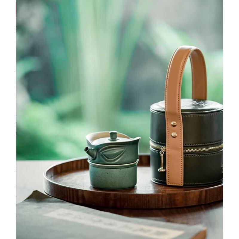 Edenus Sanxingdui Ceramic Portable Travel Tea Set
