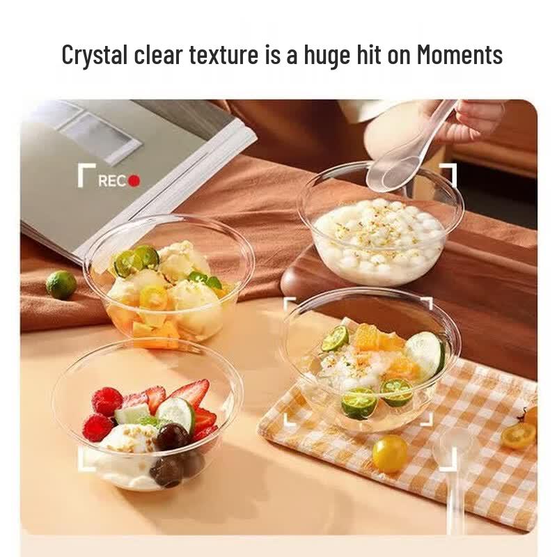 MARYYA Disposable Food-Grade Plastic Bowls