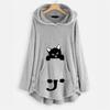 Autumn and Winter Women's Hooded Long-sleeved Double-faced Fleece Coat