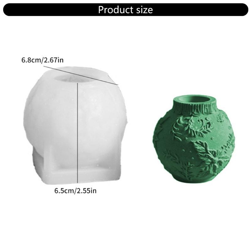 Schneeflockengeprägte Kugel Silikon Kerzenständerformen zur Herstellung von Kerzenhaltern Seife Feiertagsdekoration Epoxidharz