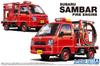 Aoshima Bunka Kyozai The Model Car Series Subaru TT2 Sambar Fire Engine 2011 Plastic Model 1/24 No.119