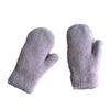 Winter Warm Gloves Faux Furs Gloves Stretchy Cuff Comfortable Wear for Skating