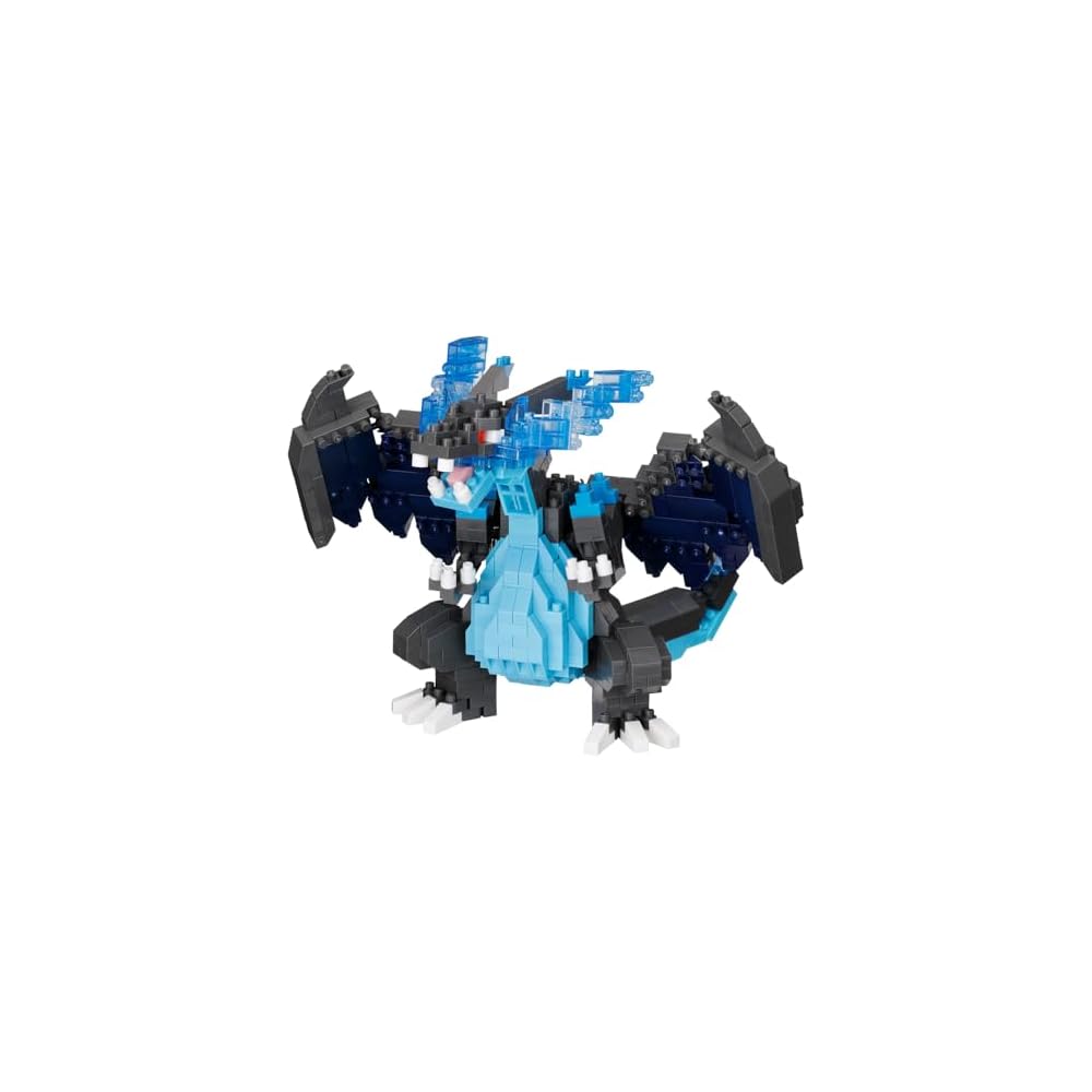 Kawada Nano Block Mega Charizard X Building Set Toy Collectible Model RSNBPM_R12