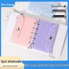 M5 5-Hole Ring Binder with Star Moon Card Holder & Coin Purse Planner