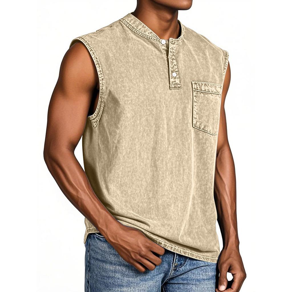 Camiseta sin mangas de verano para hombre, camiseta sin mangas transpirable informal de talla grande para Surf y playa, camiseta holgada con estampado, camiseta para hombre