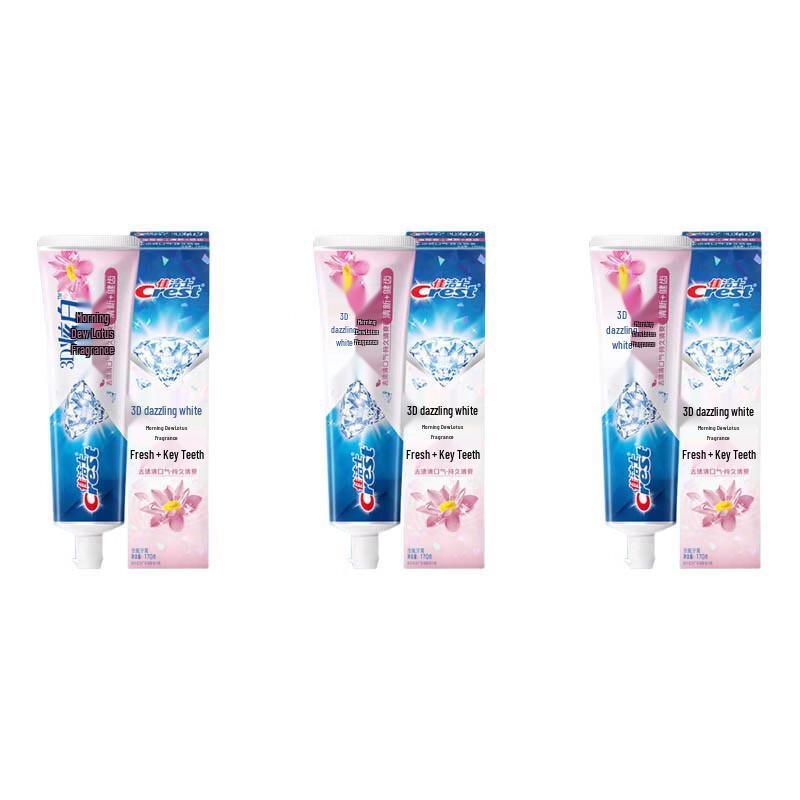 Crest 3D White Morning Dew Lotus Toothpaste