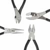 Basic 4-Piece Pliers Set in Black and Silver