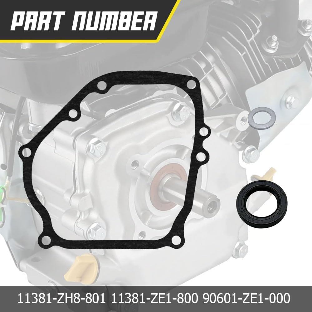 Crank Case Side Cover Gasket Oil Seal Kit 212cc, Cylinder Head Cover Gasket, Crank Case Crankshaft Oil Seal Gasket Replacement for Predator 212 GX200