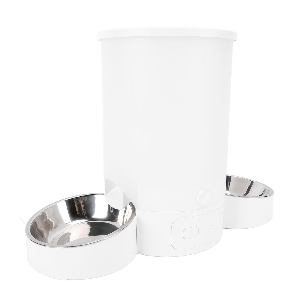 Automatic Cat Feeders for Two Cats 3L Quantitative Feeding Timed 2.4G WiFi Smart Pet Food Dispenser with Voice Recorder APP Control
