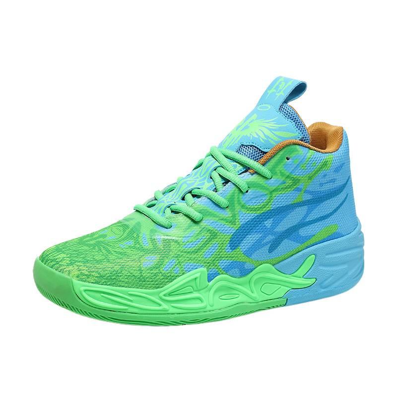 2025 New Basketball Shoes High-top Three-ball 4th Generation Students Actual Combat Men's and Women's Blue Ball Sports Shoes Batch 2025