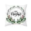 Christmas Pillow Cover Cartoon Letter Print Cushion Cover Office Sofa Pillow Cover Home