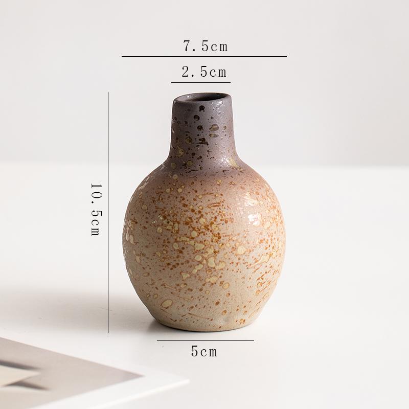 Retro Ceramic Vase for Dry Flowers & Green Plants - Living Room & Study Decor