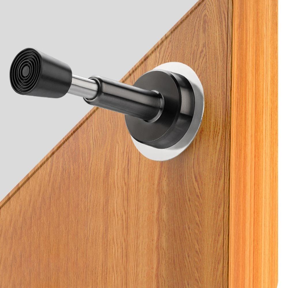 Hydraulic Door Stopper Stainless Steel Rubber Telescopic Anti Collision Silent Protection for Handle Home Improvement Dodgers