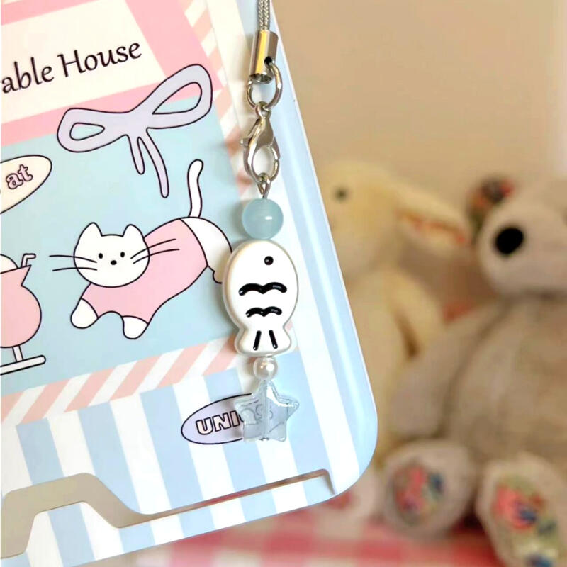 

Lucky Fish Mini Keychain Lucky Apple & Silver Spoon Keychain