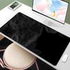 PC Black Topographic Mouse Pad with Stitched Edges Large Keyboard Pad Washable AntiSlip XXL Mouse Mat for Work from Home