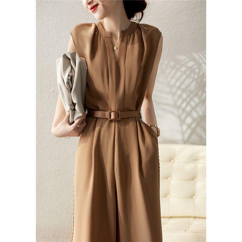 Versatile Stylish Sleeveless Summer Jumpsuit - Trendy Wide-Leg, Loose Fit for Women