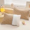 Cute Cartoon Printing Cotton Pillowcase Double-Layer Quilted Pillow Cover Skin-friendly Washable Cushion Cover Dormitory