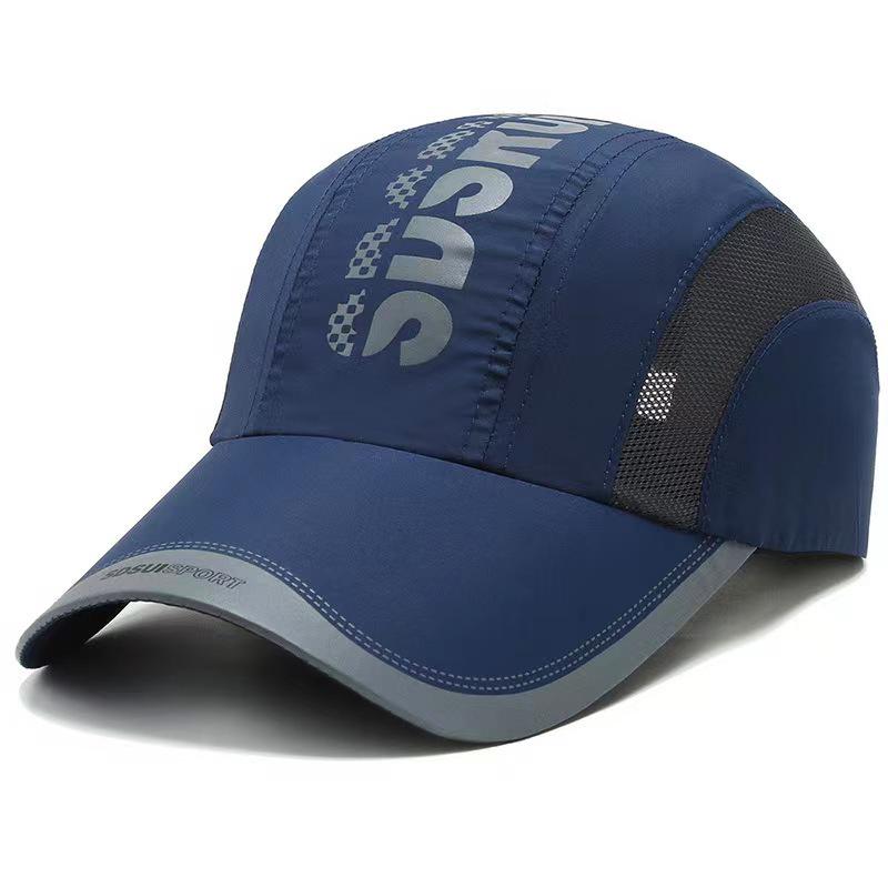 Gorra de Running Ligera de Secado Rápido para Hombre - Transpirable, Protector Solar, Estilo Veraniego, Ajuste Grande