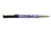 Kiyoteru Craft Porcelain Cap-Style Ballpoint Pen, Cherry Blossom Design, Wisteria Purple, CLJ_TBP_211