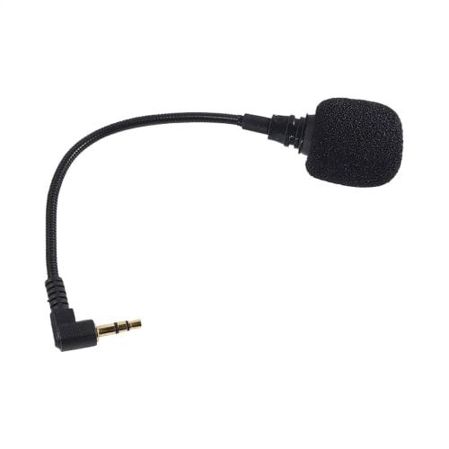 Small helmet microphone, flexible microphone replacement, portable headphone microphone, dynamic microphone replacement, 3.5mm microphone replacement,